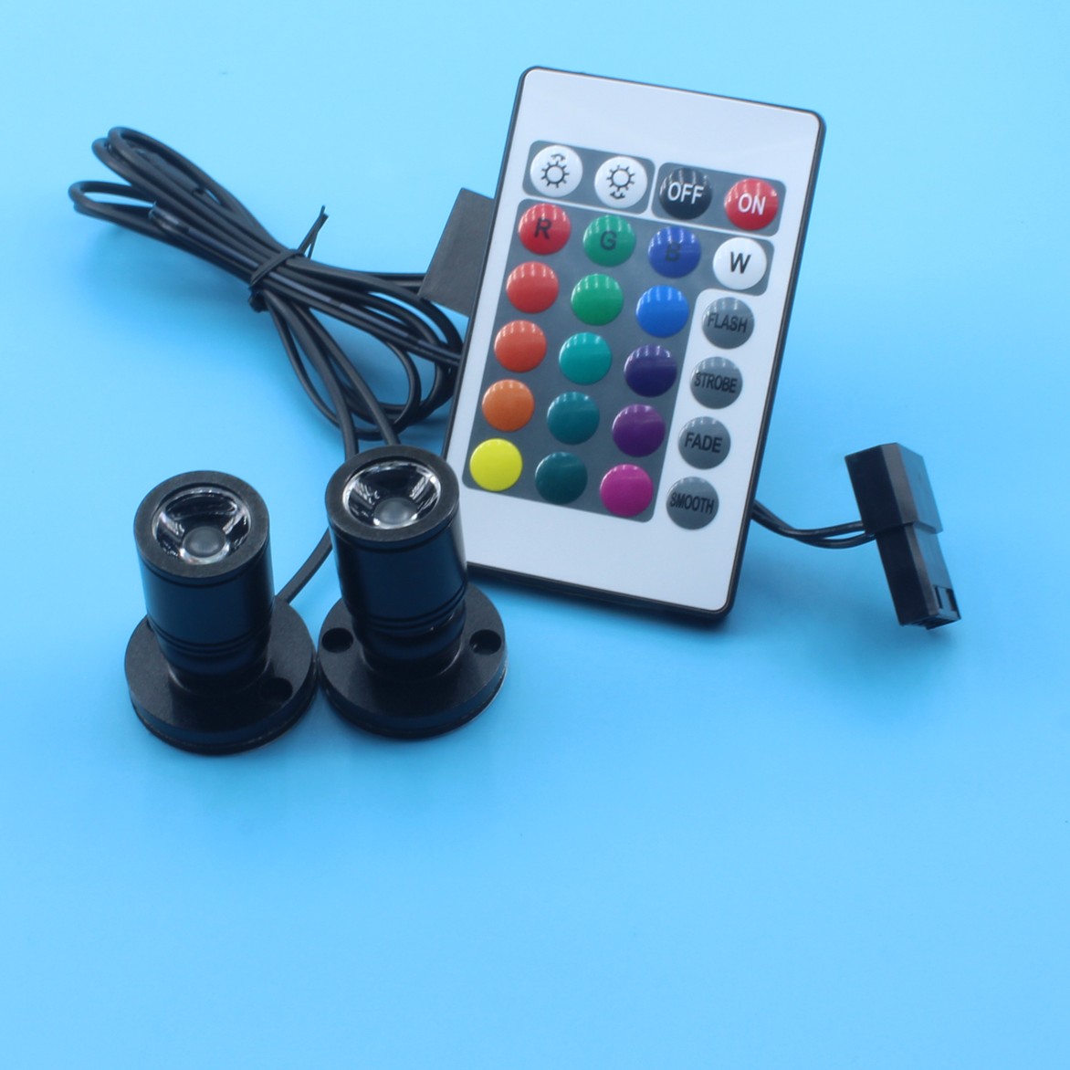 电脑机箱一拖二led小射灯 机箱电源大4in口装饰灯 主机显卡氛围灯