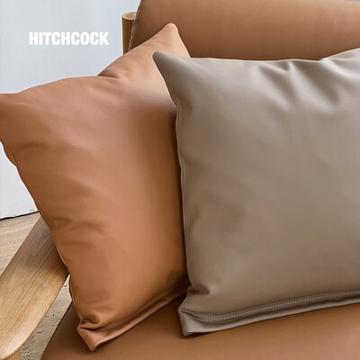HITCHCOCK Cushion 真皮靠枕 KVADRAT克莱因蓝 客厅羽绒沙发抱枕