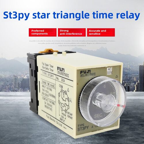 时间继电器ST3PY JZS3Y HHS5PY星三角降压启动 转换延时继电器