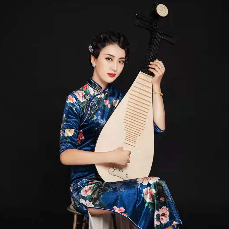 塑料仿真琵琶盘子女人坊古装摄影拍照舞蹈表演出成人婚纱照相道具