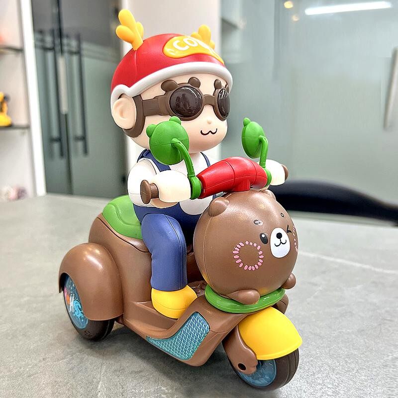 婴儿玩具电动旋转跳舞摩托车儿童0一1岁2-3男孩4女孩5宝宝6小孩子