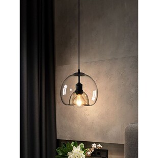 设计师餐厅吧台吊灯北欧高端卧室床头玻璃小吊灯轻奢广东中山灯具