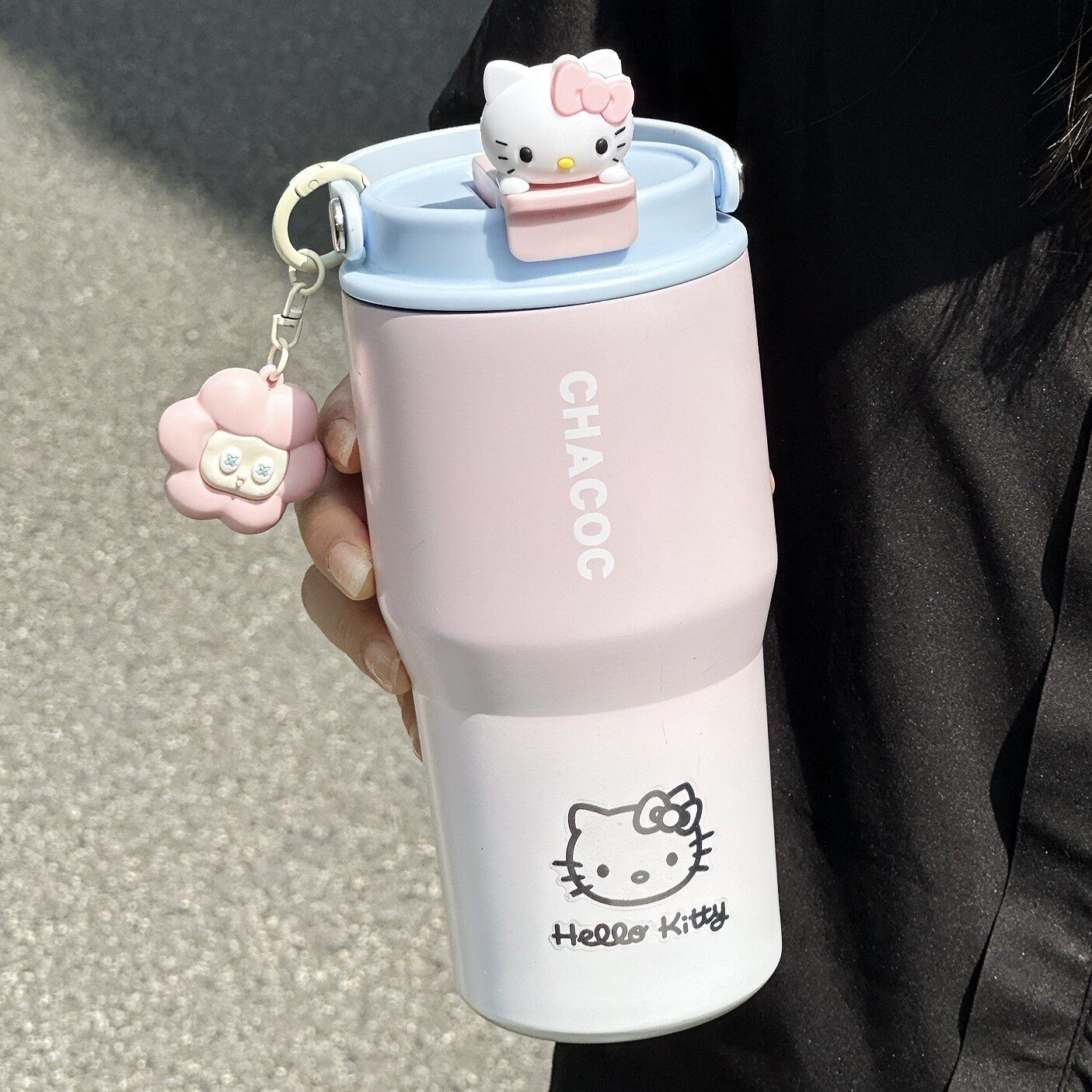 可爱咖啡保温高颜值女生办公室不锈钢杯子网红带吸管新款便携水杯