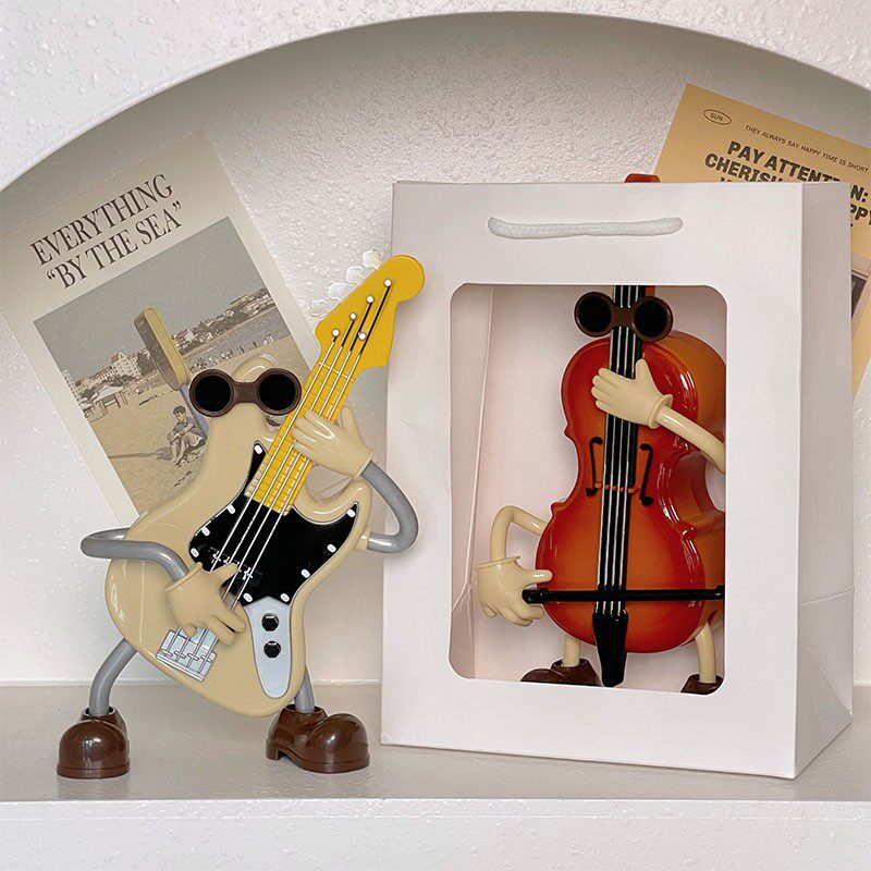 创意女孩生日礼物吉他音乐盒八音盒可爱摆件高级感送女生闺蜜男孩