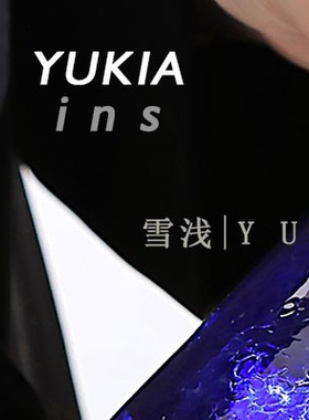 YUKI中古1980s蓝色幻城杯 纯手作艺术玻璃杯日式硝子酒杯水杯茶杯