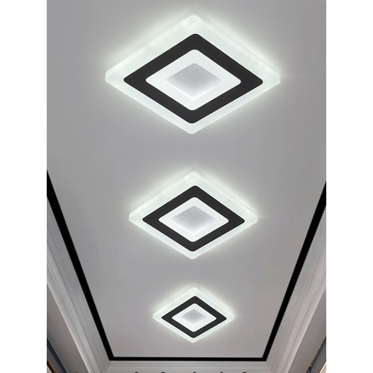 筒灯嵌入式家用射灯led天花灯过道灯走廊灯吊顶孔灯客厅照明廊灯