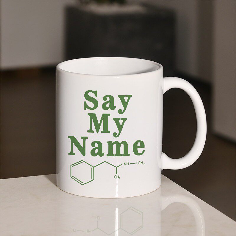 绝命毒师周边say my name马克杯陶瓷情侣办公室咖啡杯子胖胖杯