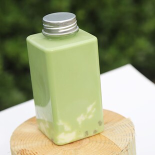 500ml 300ml透明冷饮提手网红奶茶瓶 酸奶奈雪的茶四方瓶