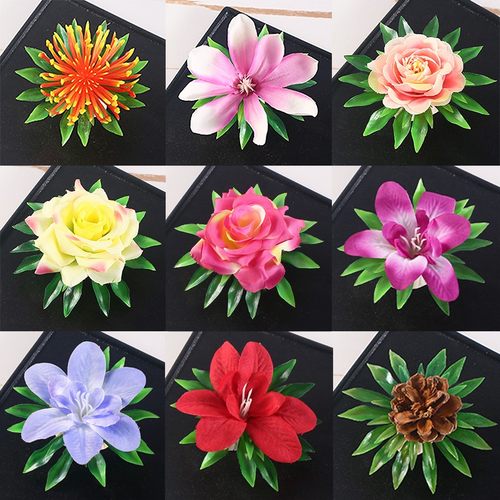 新款酒店餐厅装饰花草意境盘饰花创意围边点缀装饰仿真小花摆件