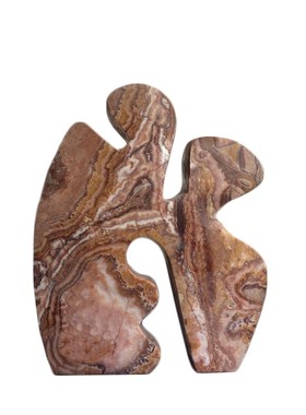 现代意式极简大理石共舞摆件抽象雕刻摆件茶室书柜桌面家居装饰品