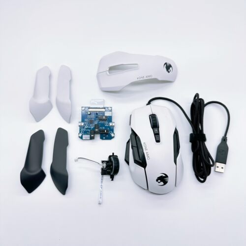 Roccat冰豹KONE AIMO艾摩大师RGB电竞游戏有线机械滑鼠配件维修