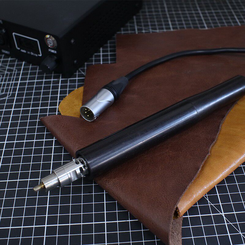 铭家数显多功能黑檀木手柄法式皮革电热压边器烫边机实木手工皮具