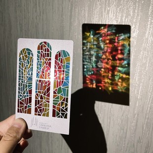 西班牙巴塞罗那米拉之家三窗冰箱贴金属高颜值六芒星透光文创书签