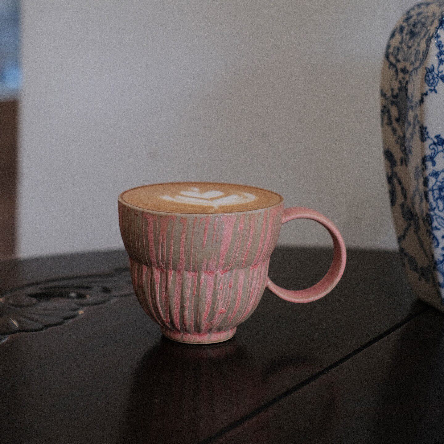 他山集.包邮日式肌理感粉引陶瓷杯澳白咖啡杯拉花杯粗陶茶杯210ml
