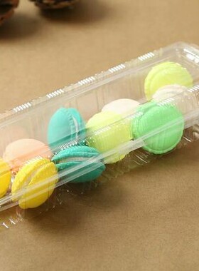 包邮J006打包盒透明寿司盒蛋糕包装盒长条盒耐热无异味500个