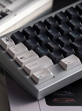 FBB原创键帽Play极简风PBT热升华1.7mm客制化磁轴键盘高级深灰色