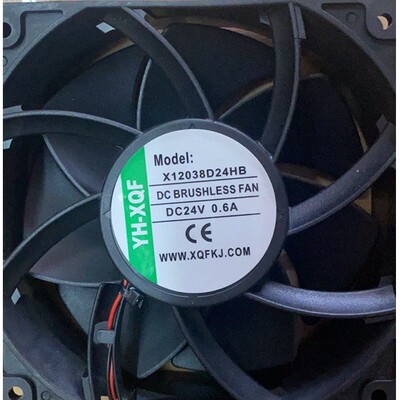 原装YH-XQF X12038D24HB DC24V 0.6A 12038 变频 器散热风扇