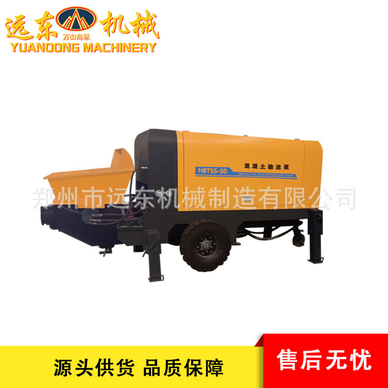 现货50型液压二次构造柱泵 大颗粒输送泵 细石混凝土砂浆浇筑地泵