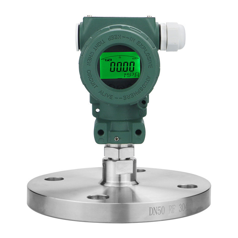 单法兰隔膜压力变送器4-20mA RS485 DN50压力传感器液位变送器