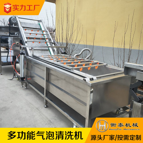 果蔬气泡清洗机 小龙虾果蔬清洗机 喷淋式油菜芹菜净菜去泥洗菜机