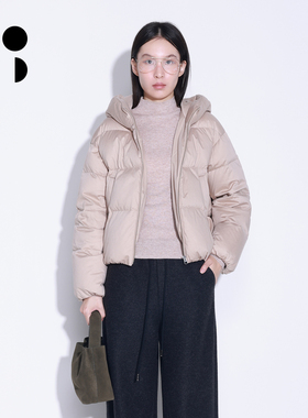 WZWJ/未知未觉简约纯色加厚保暖面包服连帽羽绒服女W542Y16548