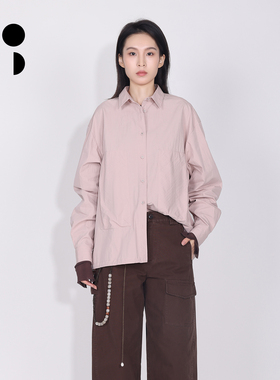 WZWJ/未知未觉高级廓形松弛感宽松长袖通勤休闲衬衫女W611W29530