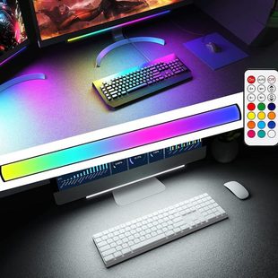 键盘氛围灯RGB环境游戏灯显示器背光 饰 USB桌面支架电竞房间装