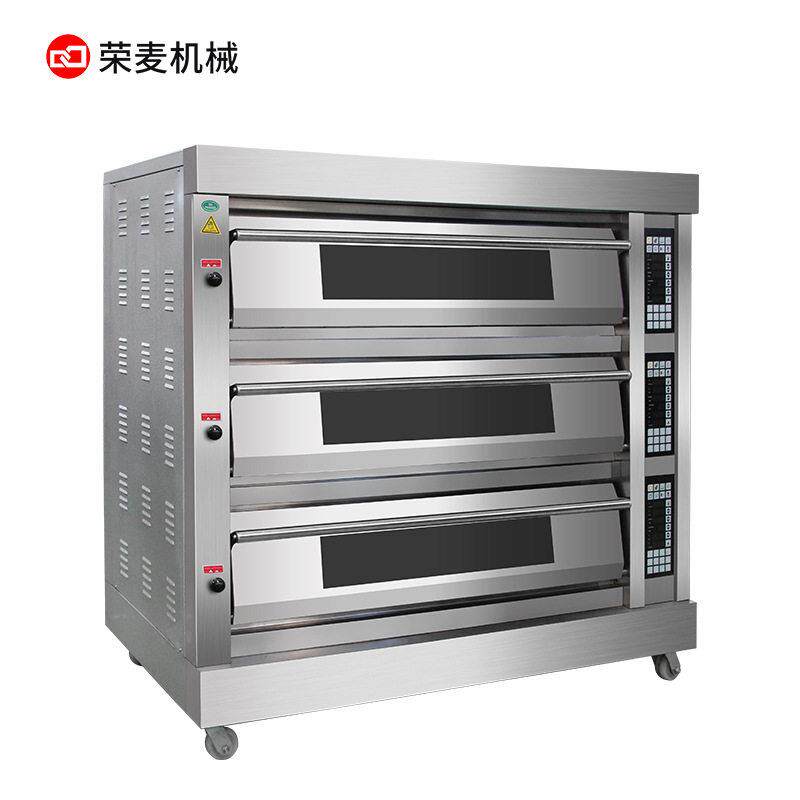 蛋糕房烘焙设备面包机披萨电热红薯烤饼炉大型烤肉三层烤箱商用