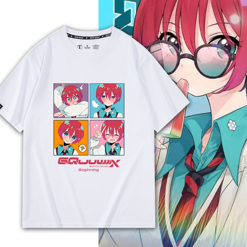 GQuuuuuuX天手让叶玛秋印花短袖