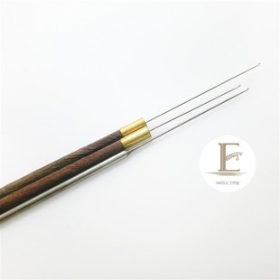 一套三支送视频 现货法式 刺绣正面串珠钩针 印度钩针 lesage工坊