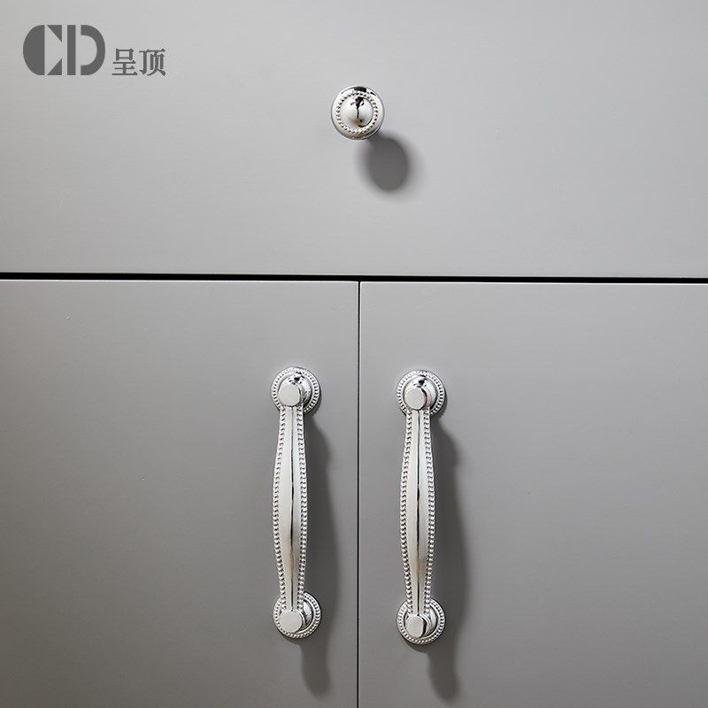 法式贝壳黄铜拉手镀铬银色柜子门把手抽屉厨房轻奢奶油风现代简约,基础建材,小拉手,淘宝优惠券,粉丝福利购,淘宝优惠卷