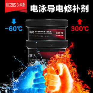 电泳漆专用修补剂高温金属导电胶静电喷涂修复剂铸件砂眼气孔填补