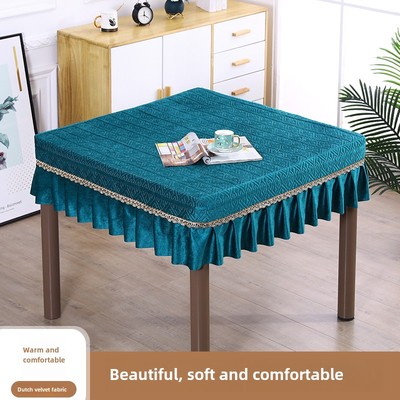 桌布茶几罩麻将机桌套罩家用四方桌八仙桌桌布正方形烤火罩子套套