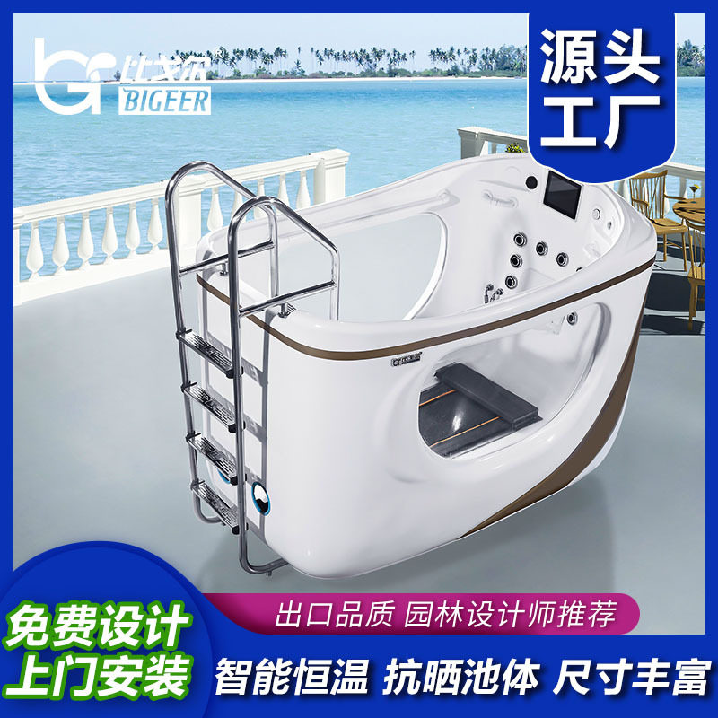 爬梯式水下跑步机源头工厂直供私家水中健身房液压驱动水疗康复机