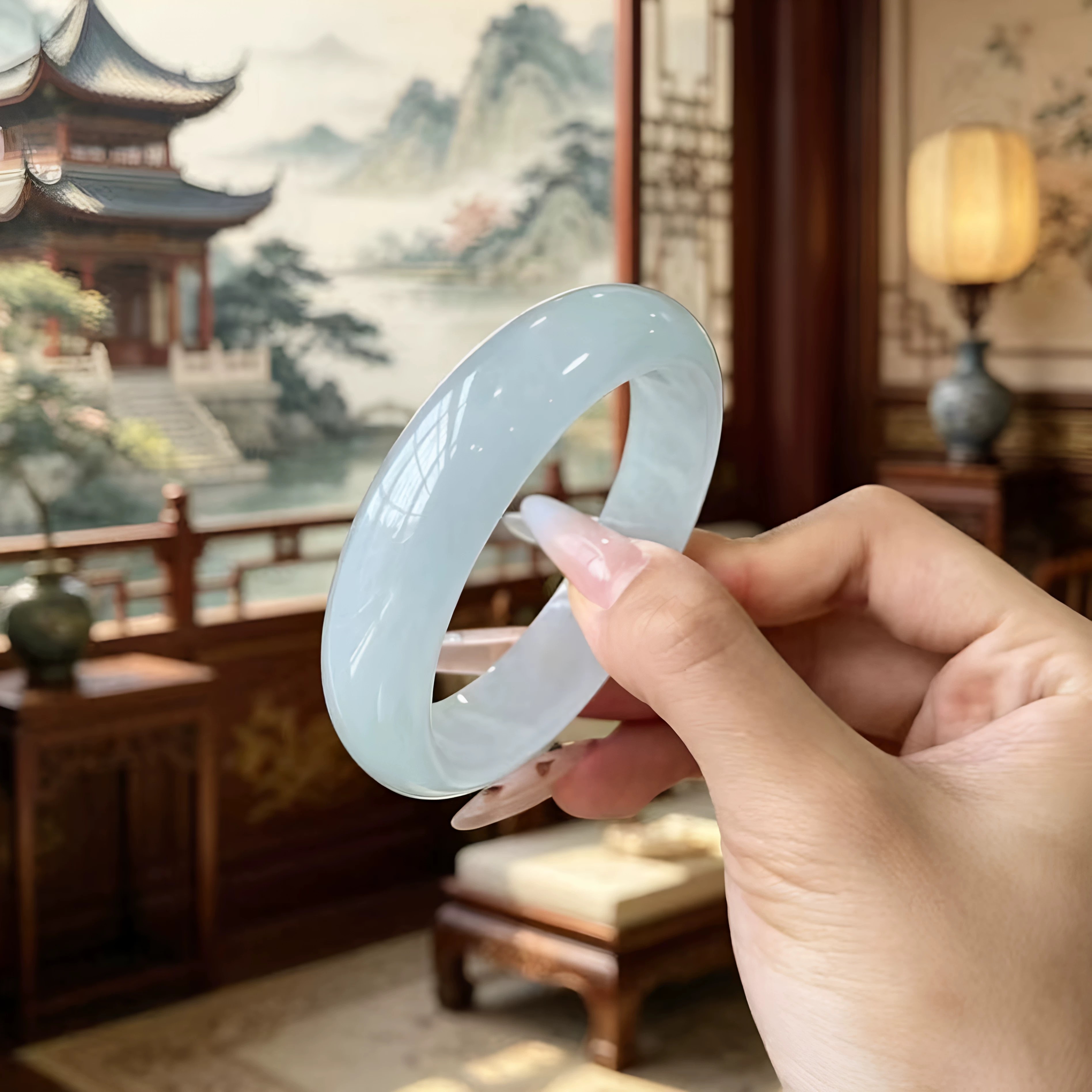 【7117人抢购中】"缟羽”玉手镯