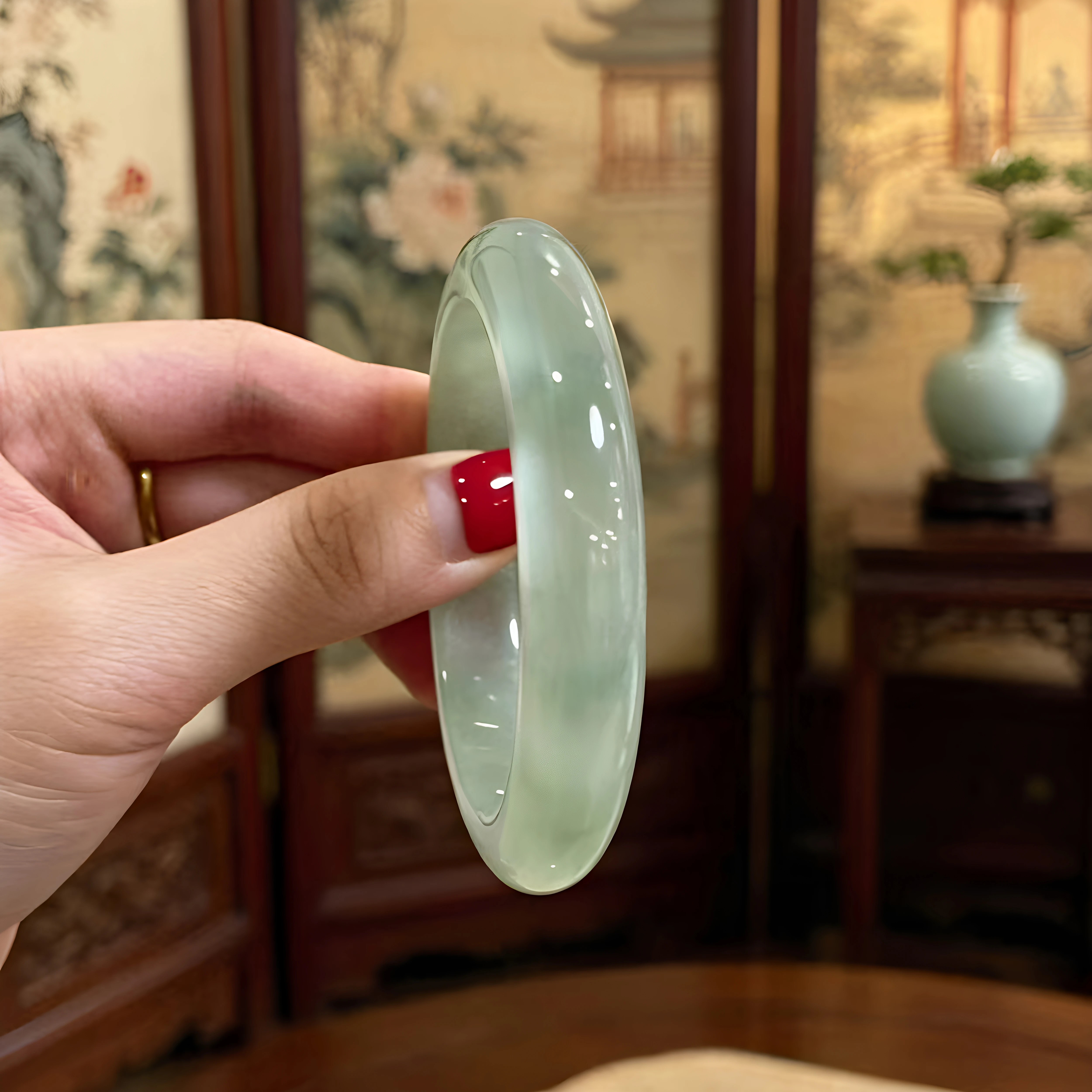 【7517人抢购中】"空青”玉手镯