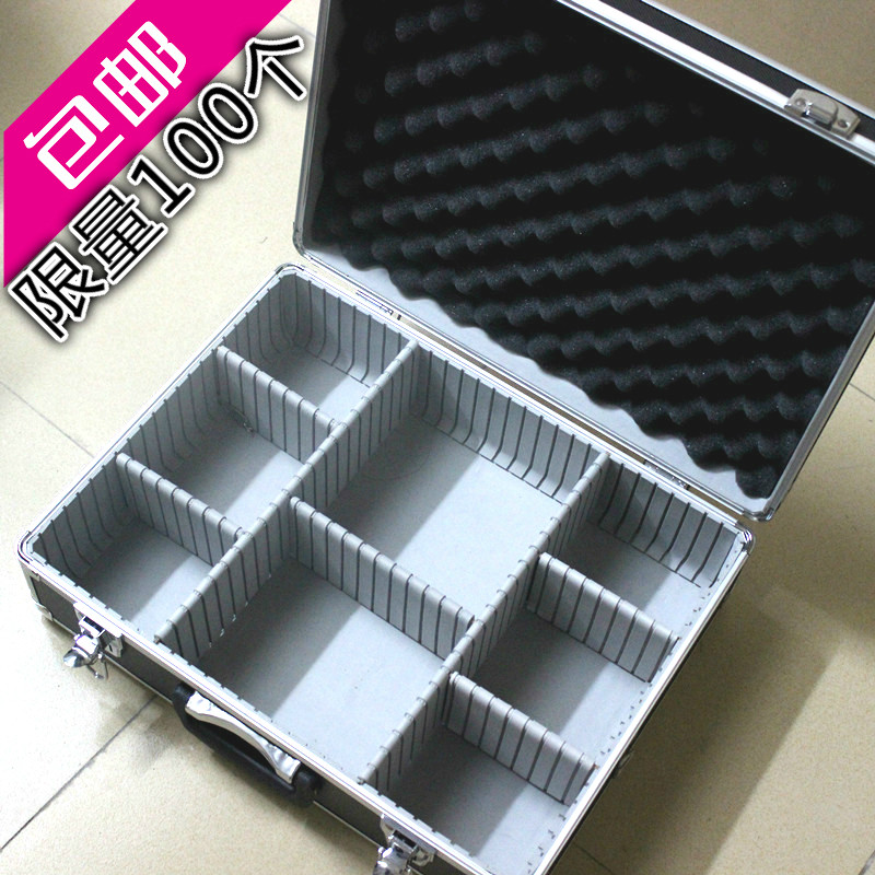 铝合金工具箱 有隔板收纳 可肩背 手提设备展示箱 仪器仪表箱