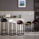 吧台椅现代简约靠背高脚凳吧台凳铁艺圆凳吧凳酒吧椅高凳子高脚椅