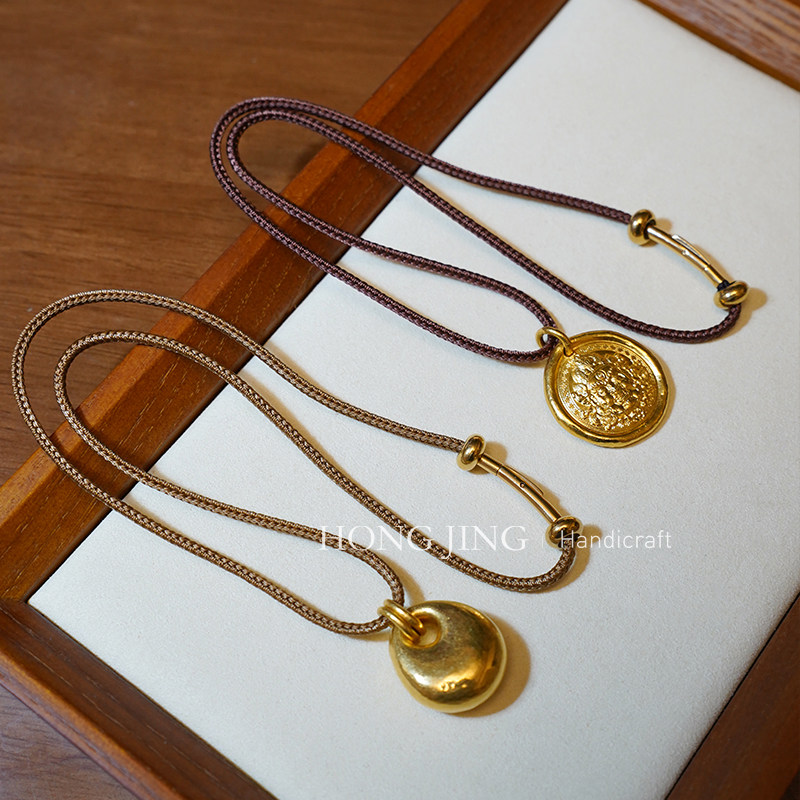 洪菁手作 2.5锁骨链玉石黄金吊坠挂绳八股项链绳男女通用款,饰品/流行首饰/时尚饰品新,项链,淘宝优惠券,粉丝福利购,淘宝优惠卷