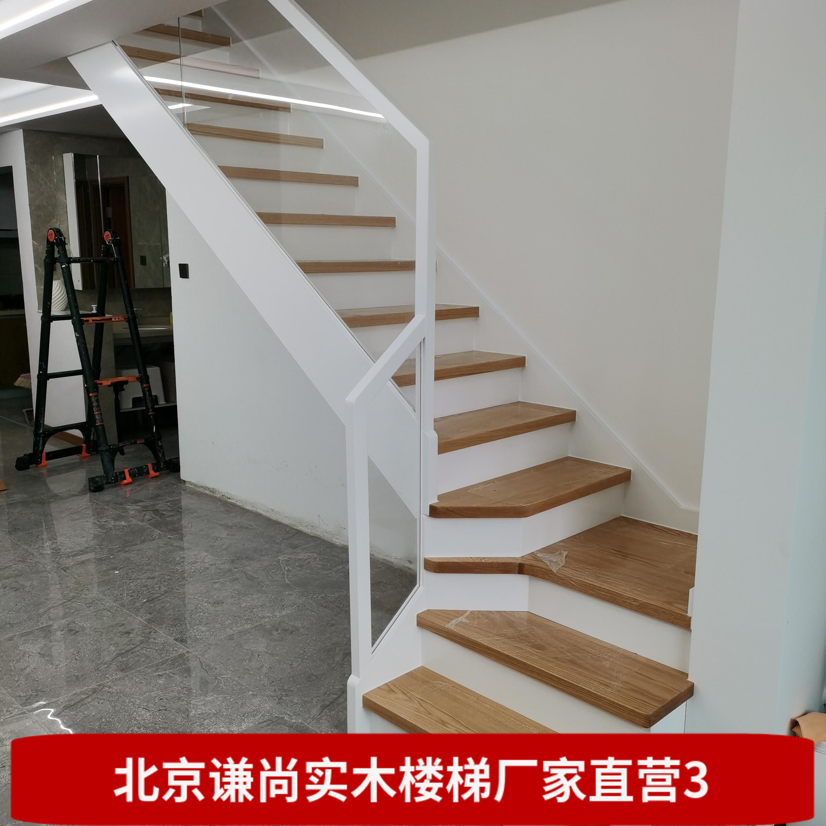 北京玻璃护栏楼梯阁楼室内楼梯网红楼梯loft覆试楼梯天津楼梯定制