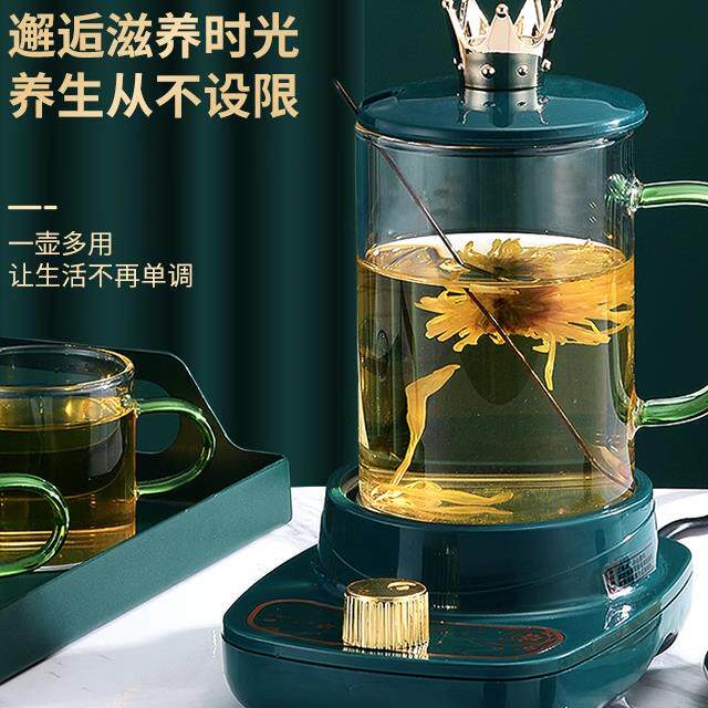 多功能迷你电热水杯烧水杯煮花茶杯分体高硼玻璃泡茶杯煮水杯礼品