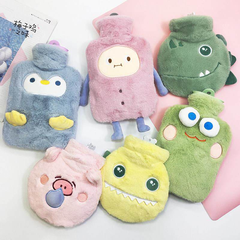 热水袋可爱女生注水大小号女敷暖肚子暖宫儿童毛绒迷你巴掌暖水袋