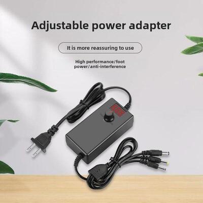 3-9V12V15V24V可调压1A2A3A5A8A10调速风扇电机净水电源适配器3DC