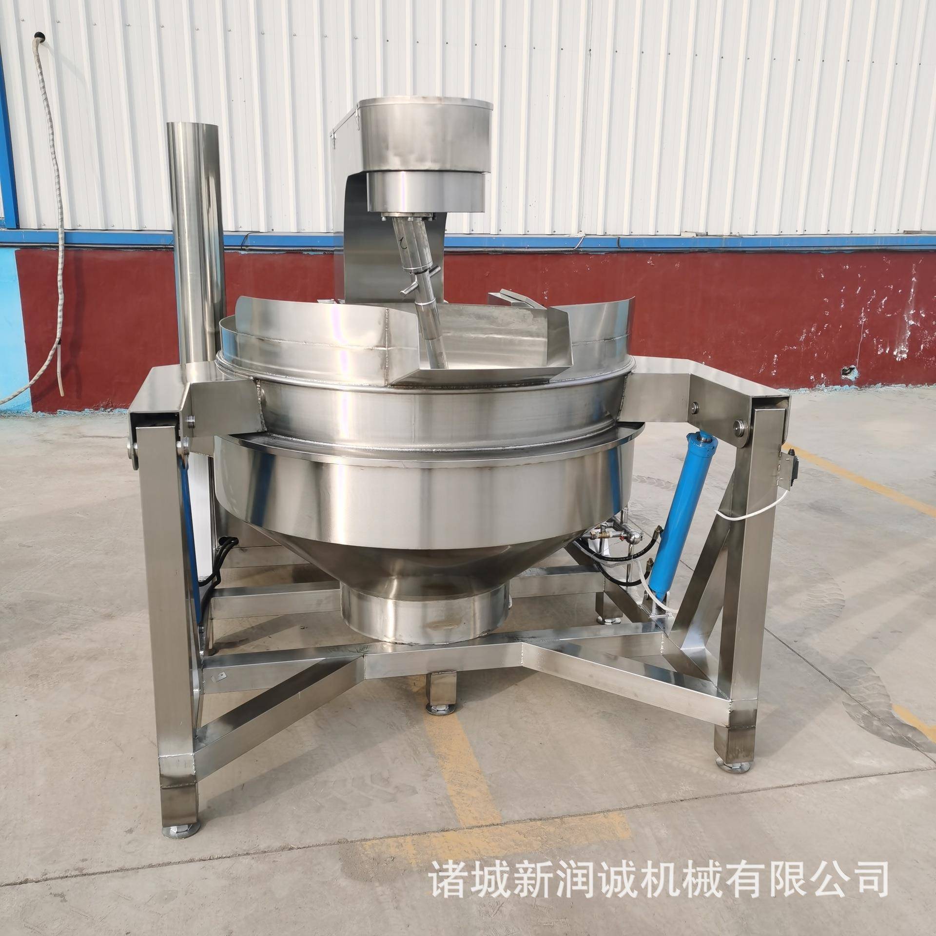 定制电加热食堂炒菜机琥珀核桃仁加工设备火锅底料不锈钢炒锅