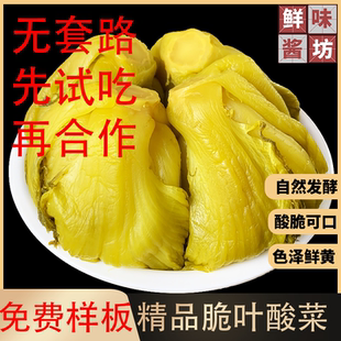 免切免洗无筋无渣家用商用批发 广东潮汕新派老坛酸菜泡菜脆叶袋装