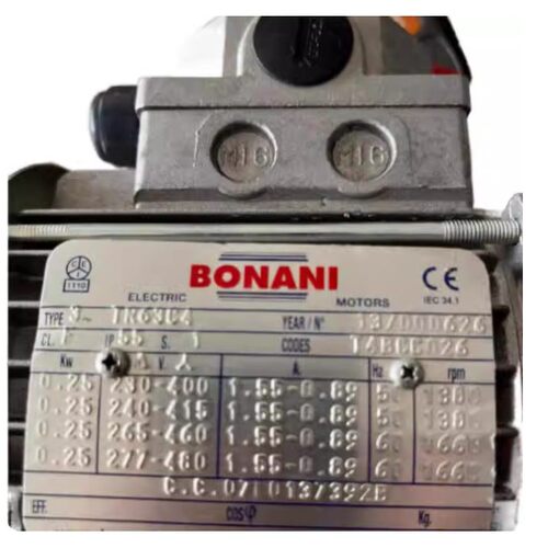 全新意大利BONANI电机YR71A4 0.25KW 三相电动机TR71B4 0.55KW
