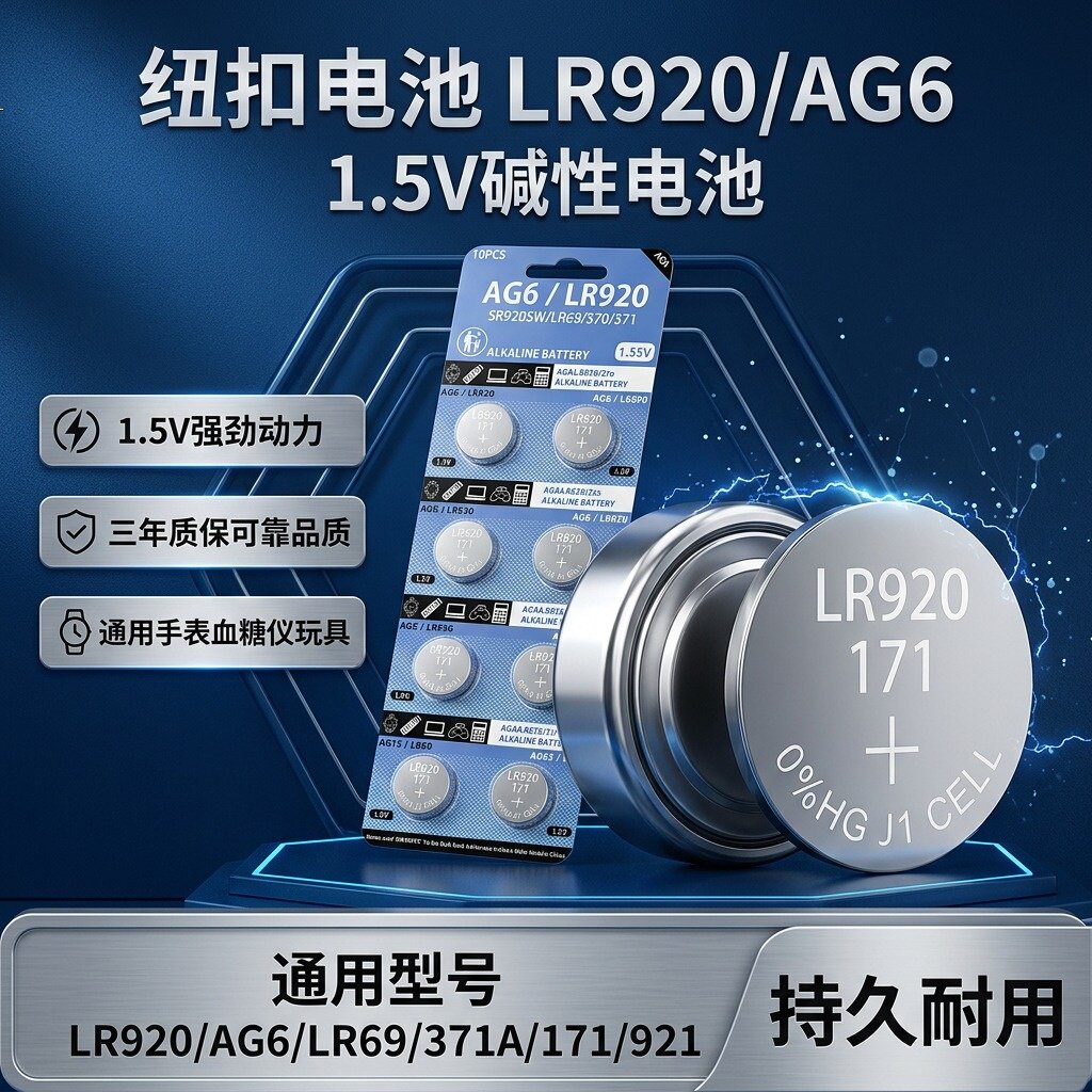 LR920/LR921/LR69纽扣电池通用
