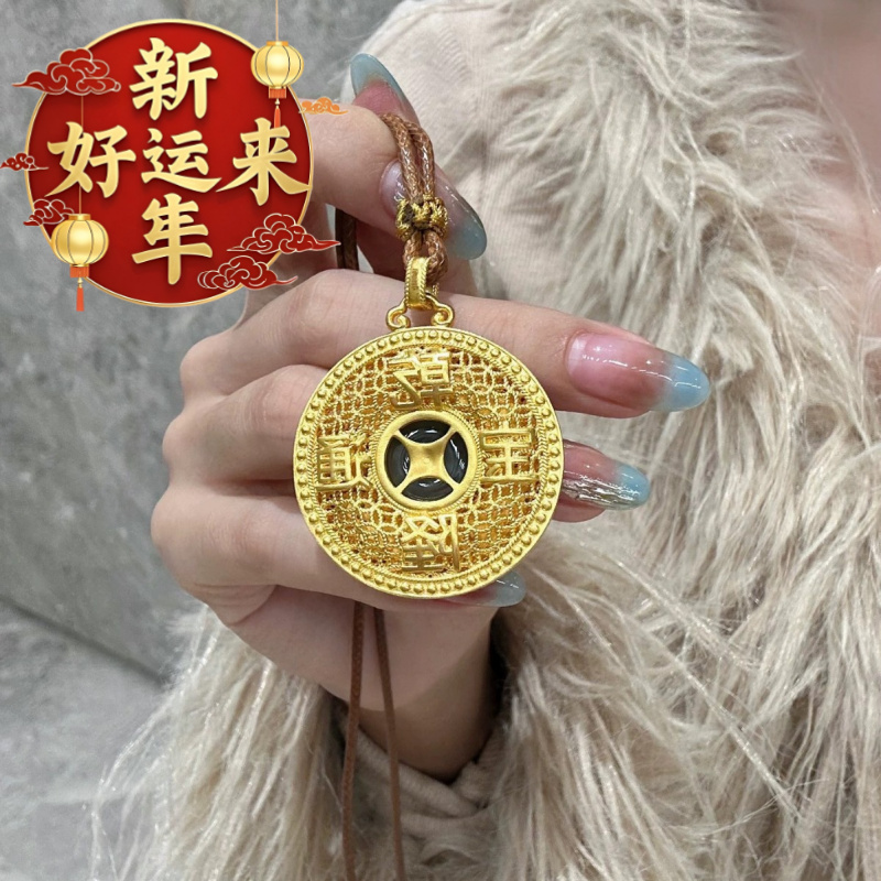 【新年好运来】古法点钻钱龙牌招