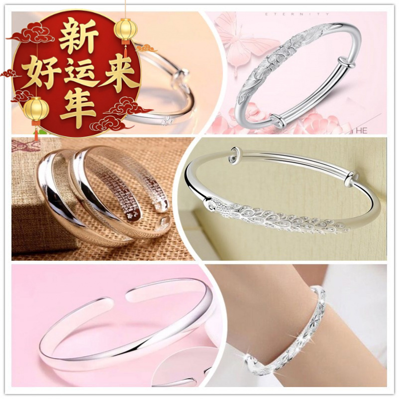 【新年好运来】镀银手环女款镀99