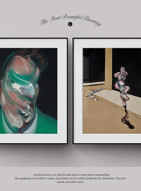 弗朗西斯培根挂画怪诞诡异另类个性Francis Bacon高清装饰画画芯